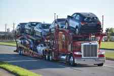 Coppell: road, truck, car carrier trailer